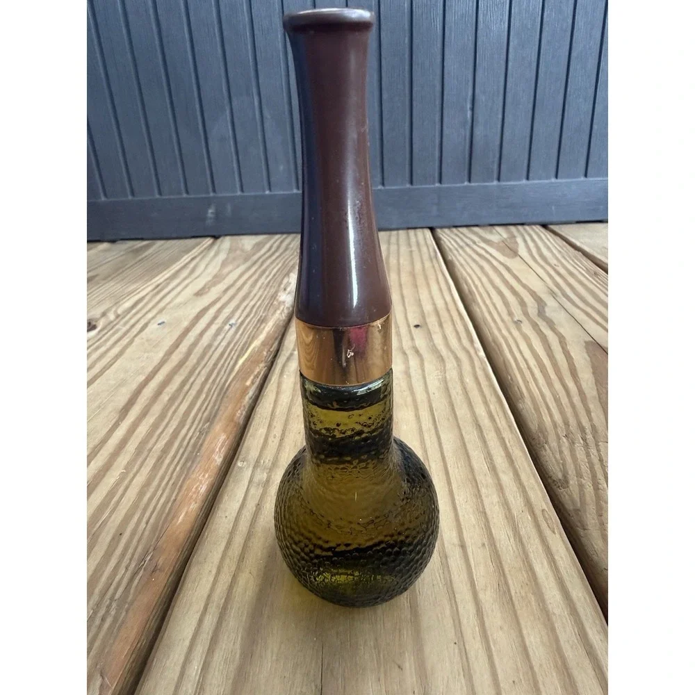 Vintage 1970's Avon Spicy 2oz. After Shave /Green Smoking Pipe Shaped Bottle New